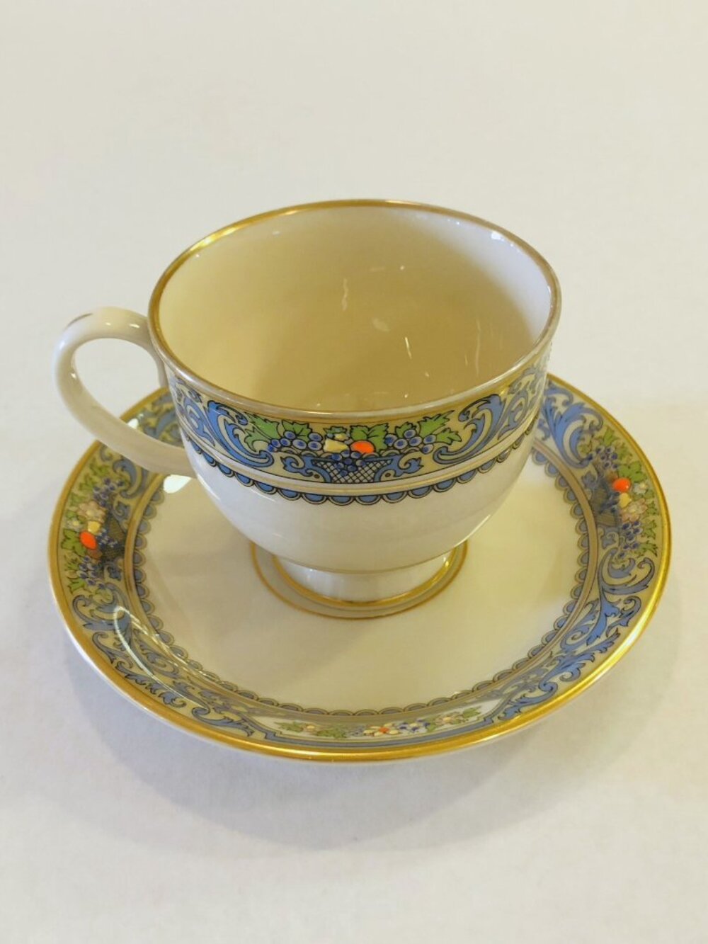 Lenox Autumn Presidential Collection Cup and Saucer Bone China Made in USA